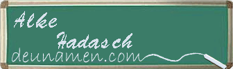 Alke Hadasch Visitenkarte